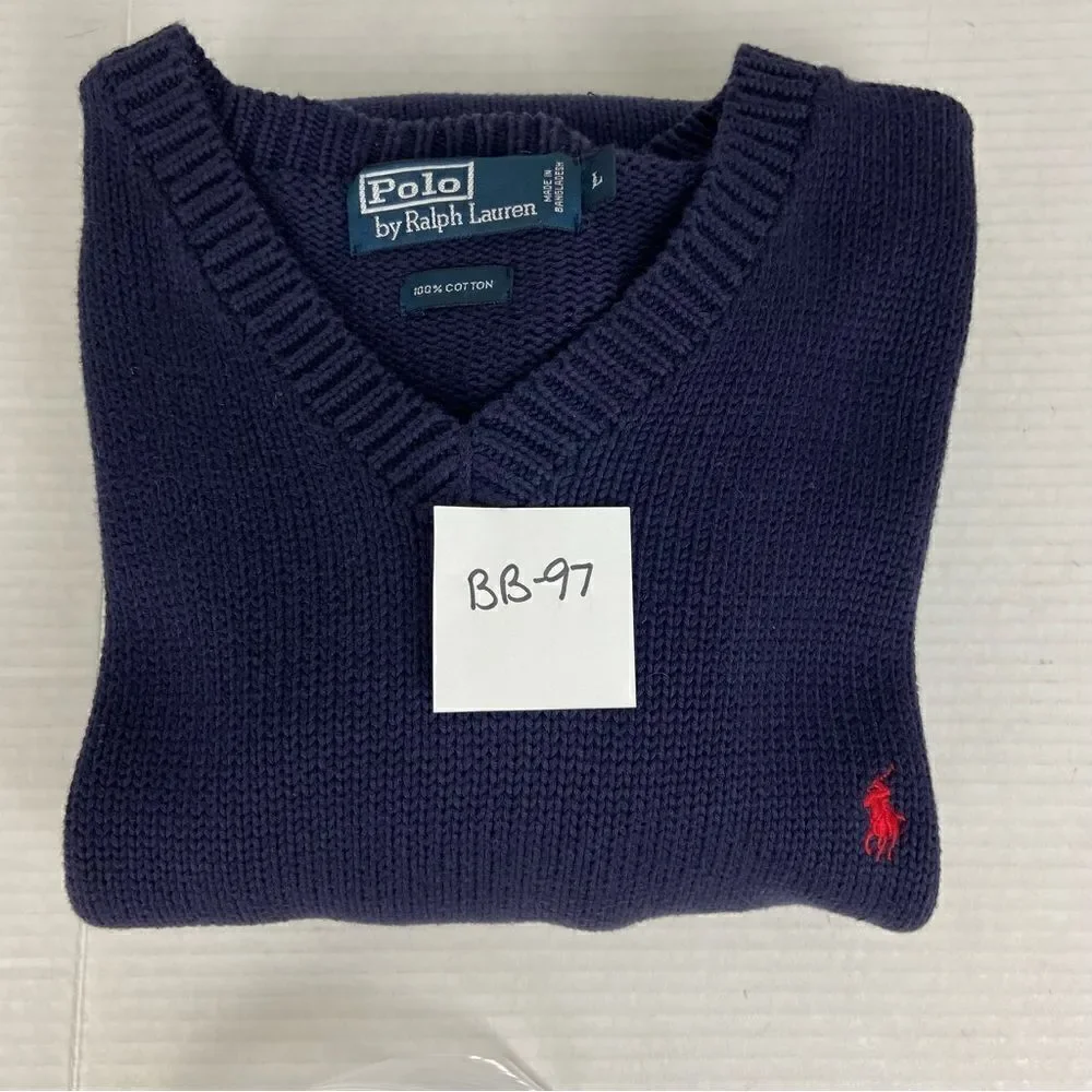 Polo Ralph Lauren Men L Long Sleeve Waffle Knit Thermal Shirt Pullover‎ Sweater